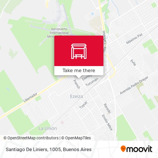 Santiago De Liniers, 1005 map