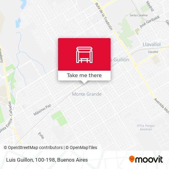 Luis Guillon, 100-198 map
