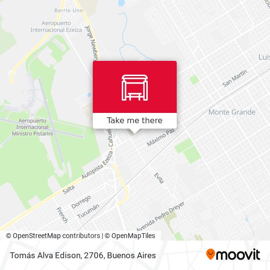 Tomás Alva Edison, 2706 map