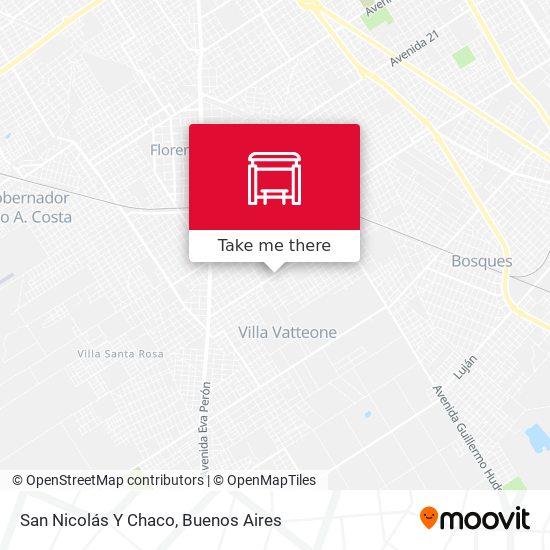 Mapa de San Nicolás Y Chaco