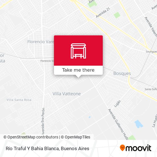 Río Traful Y Bahia Blanca map