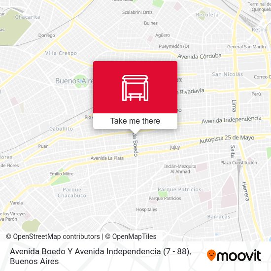 Avenida Boedo Y Avenida Independencia (7 - 88) map