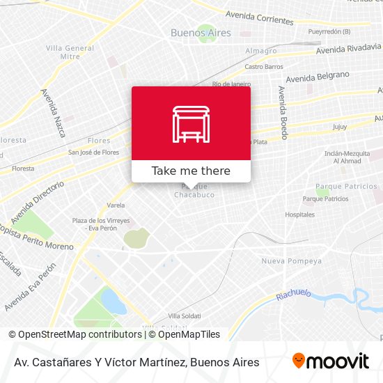 Mapa de Av. Castañares Y Víctor Martínez