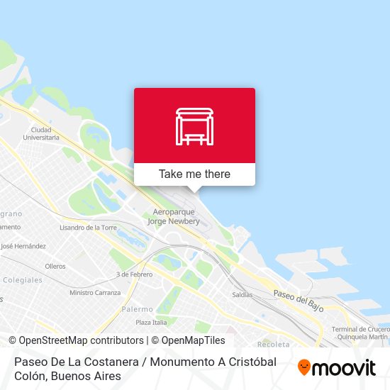 Mapa de Paseo De La Costanera / Monumento A Cristóbal Colón