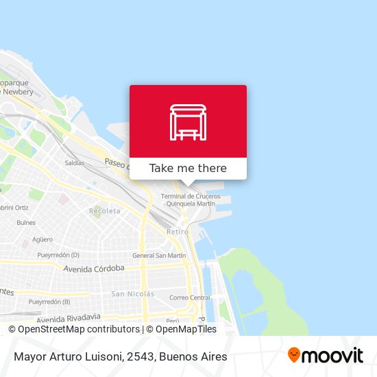 Mapa de Mayor Arturo Luisoni, 2543
