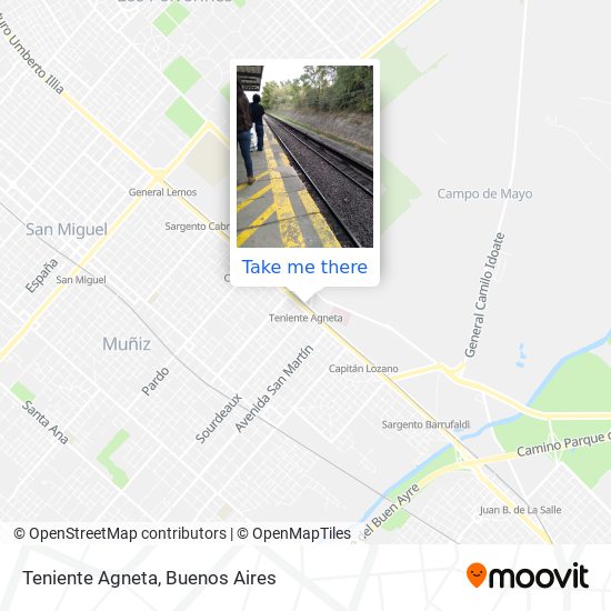 Mapa de Teniente Agneta