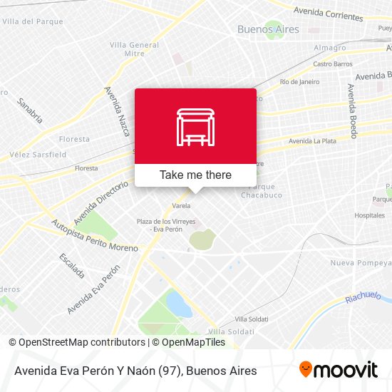 Mapa de Avenida Eva Perón Y Naón (97)