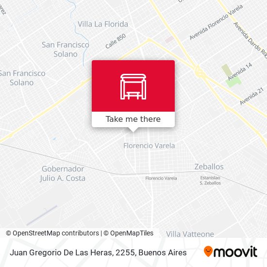 Mapa de Juan Gregorio De Las Heras, 2255