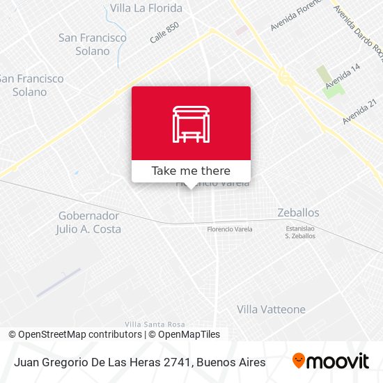 Mapa de Juan Gregorio De Las Heras 2741