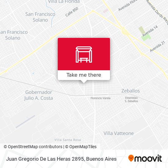 Mapa de Juan Gregorio De Las Heras 2895