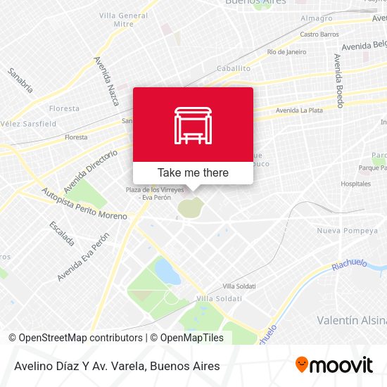 Mapa de Avelino Díaz Y Av. Varela