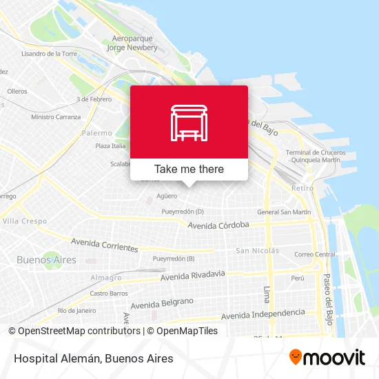 Hospital Alemán map
