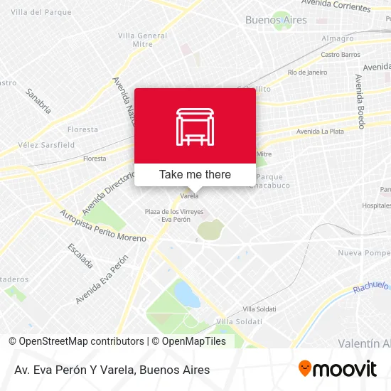 Mapa de Av. Eva Perón Y Varela