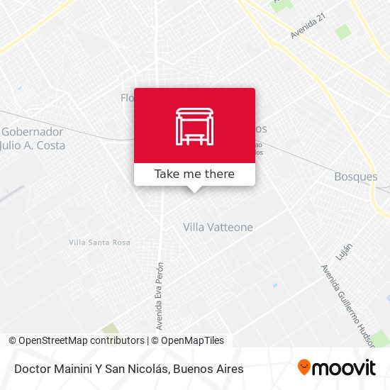 Doctor Mainini Y San Nicolás map