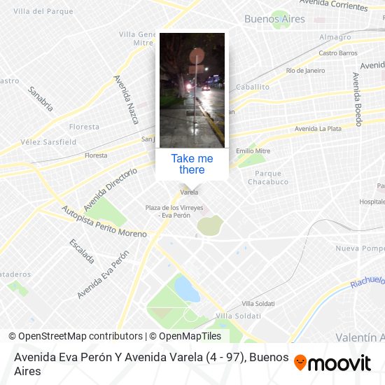 Mapa de Avenida Eva Perón Y Avenida Varela (4 - 97)