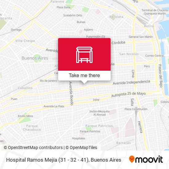 Hospital Ramos Mejía (31 - 32 - 41) map