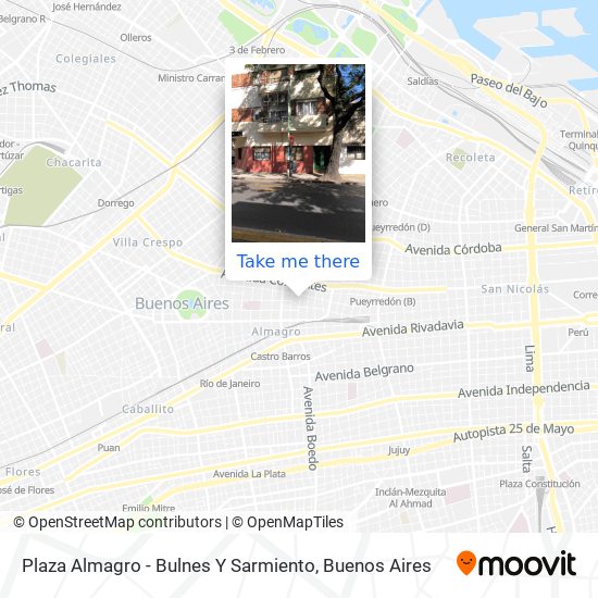 Plaza Almagro - Bulnes Y  Sarmiento map