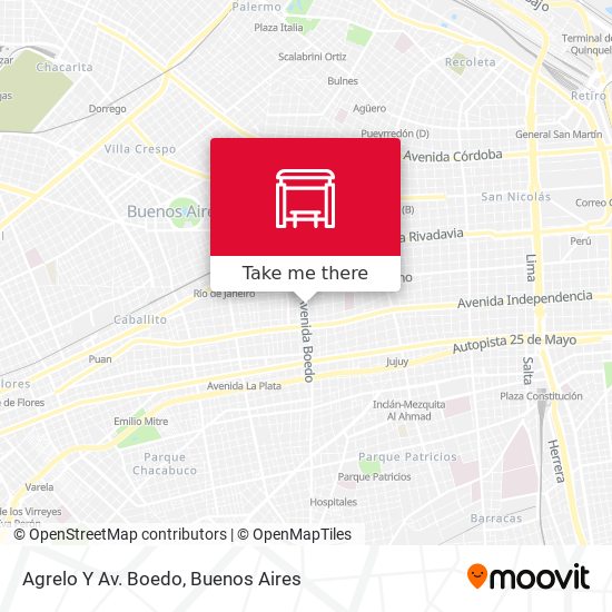 Mapa de Agrelo Y Av. Boedo