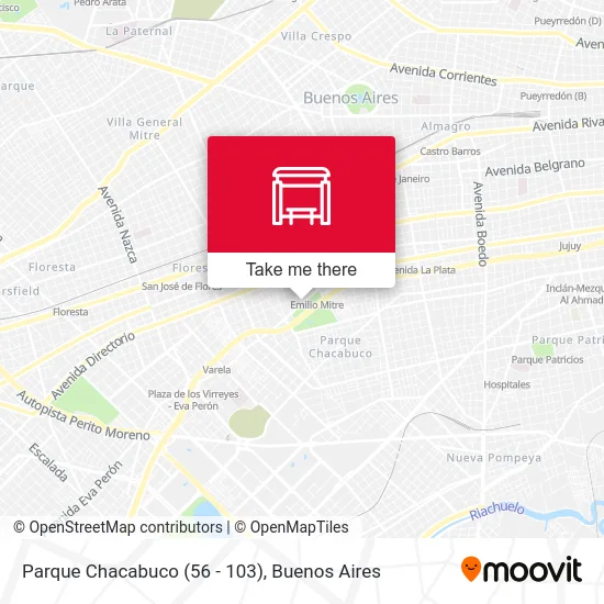 Parque Chacabuco (56 - 103) map