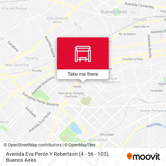 Avenida Eva Perón Y Robertson (4 - 56 - 103) map
