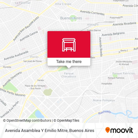 Avenida Asamblea Y Emilio Mitre map