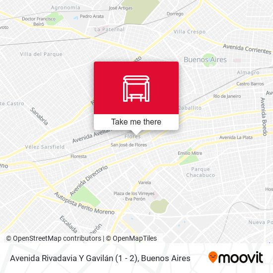 Avenida Rivadavia Y Gavilán (1 - 2) map