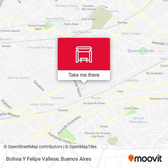 Bolivia Y Felipe Vallese map