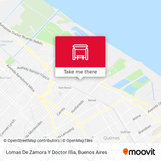 Lomas De Zamora Y Doctor Illia map