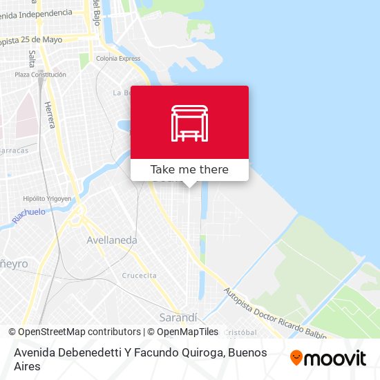 Avenida Debenedetti Y Facundo Quiroga map