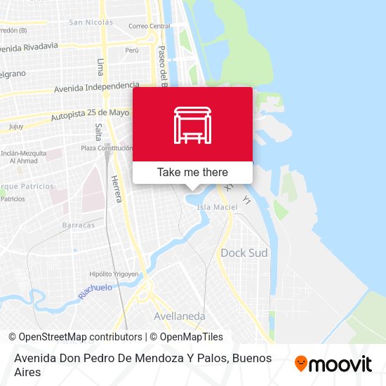 Mapa de Avenida Don Pedro De Mendoza Y Palos