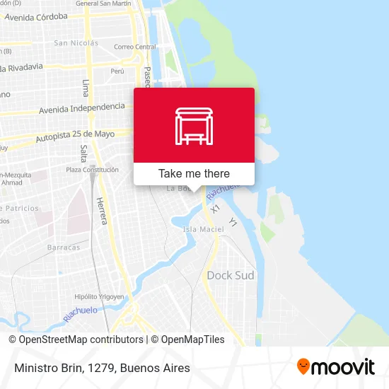 Ministro Brin, 1279 map