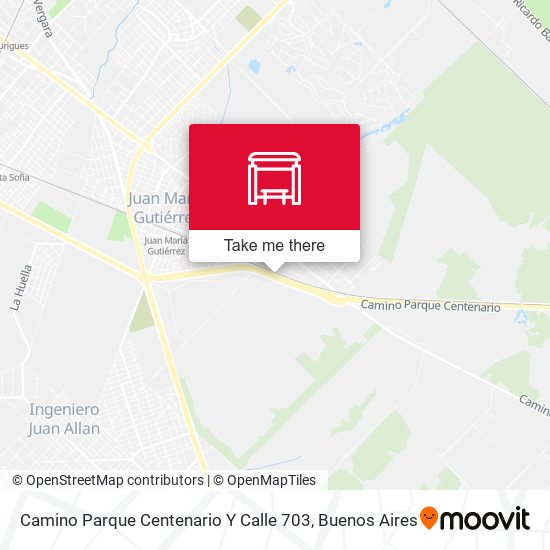 Camino Parque Centenario Y Calle 703 map