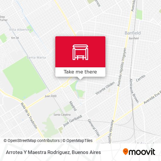 Arrotea Y Maestra Rodríguez map