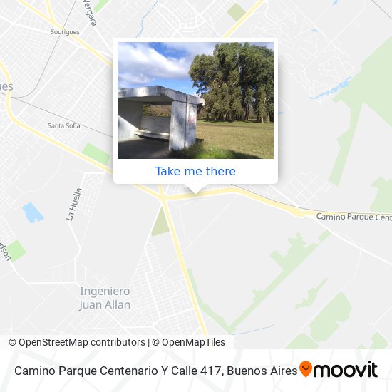 Camino Parque Centenario Y Calle 417 map