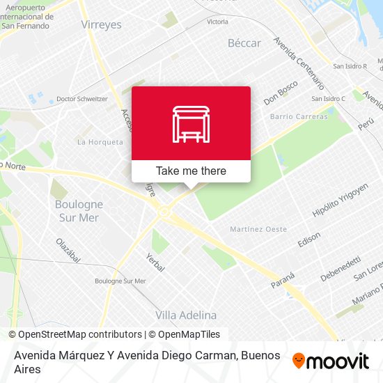 Avenida Márquez Y Avenida Diego Carman map