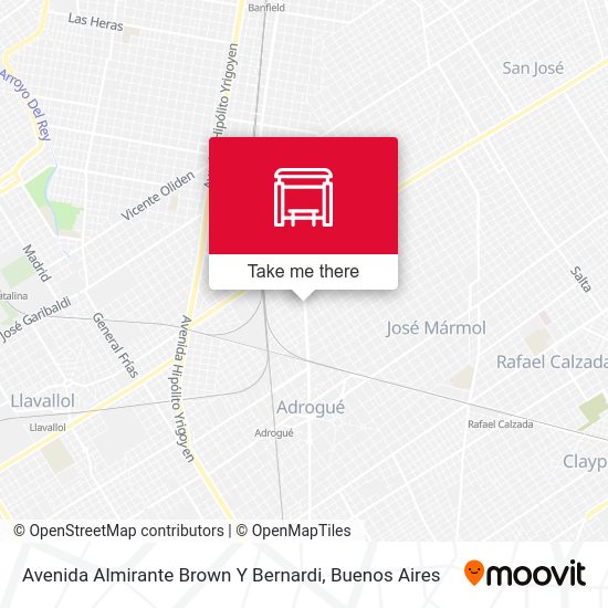 Avenida Almirante Brown Y Bernardi map