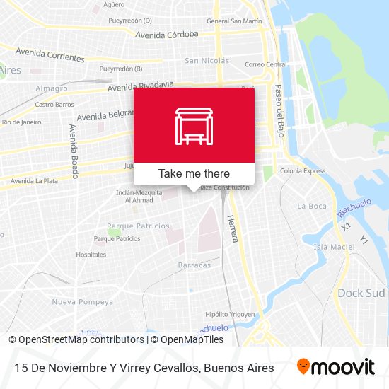 Mapa de 15 De Noviembre Y Virrey Cevallos