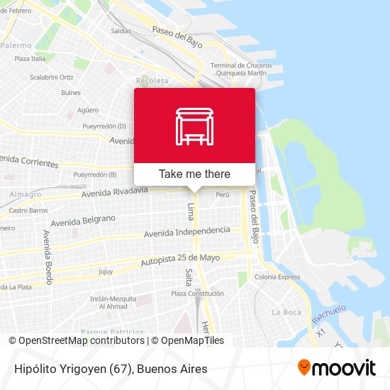 Hipólito Yrigoyen (67) map