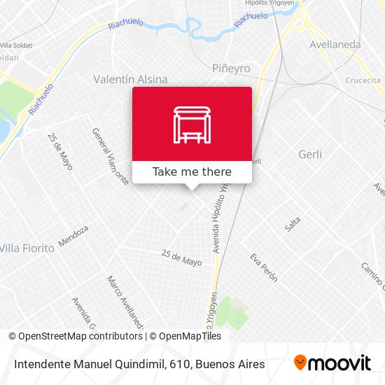 Intendente Manuel Quindimil, 610 map