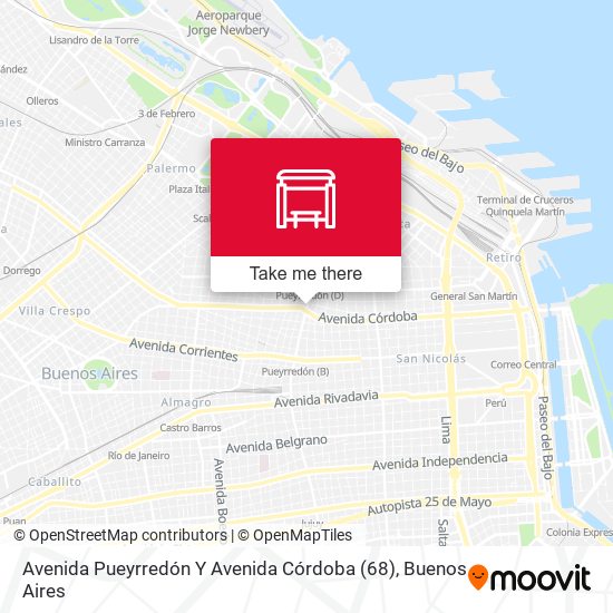 Mapa de Avenida Pueyrredón Y Avenida Córdoba (68)