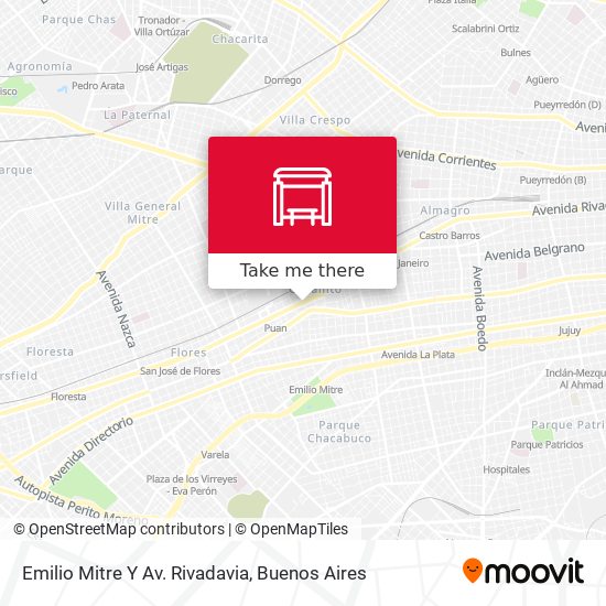 Emilio Mitre Y Av. Rivadavia map