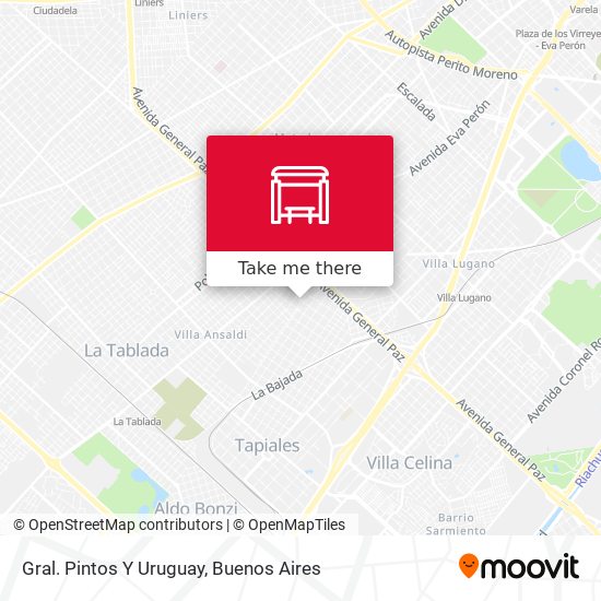 Gral. Pintos Y Uruguay map