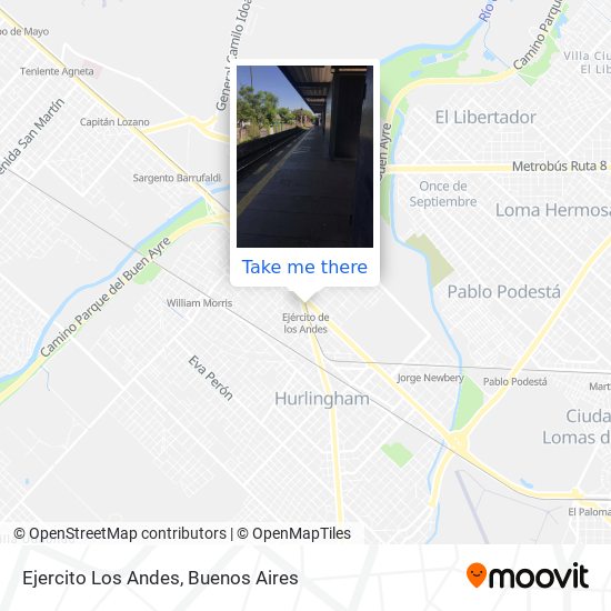 Ejercito Los Andes map