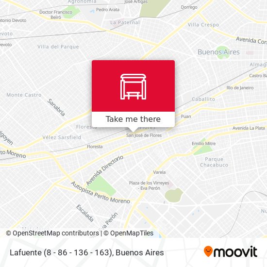 Lafuente (8 - 86 - 136 - 163) map