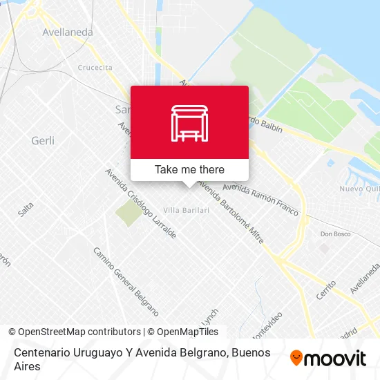 Mapa de Centenario Uruguayo Y Avenida Belgrano