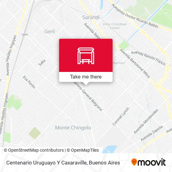 Centenario Uruguayo Y Caxaraville map