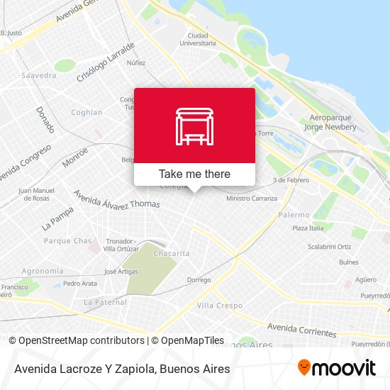 Avenida Lacroze Y Zapiola map