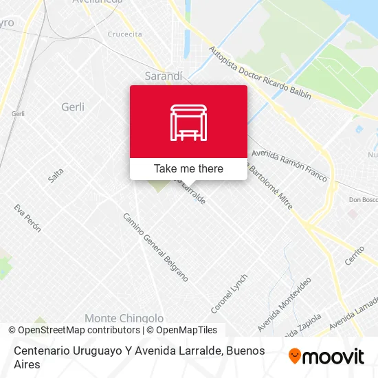 Centenario Uruguayo Y Avenida Larralde map