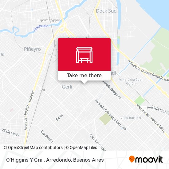 O'Higgins Y Gral. Arredondo map