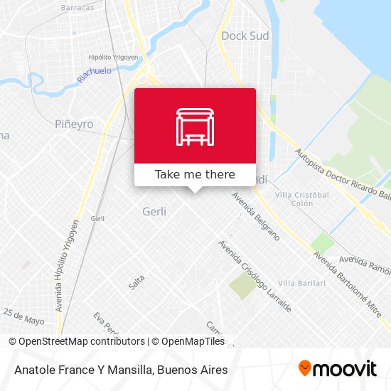 Anatole France Y Mansilla map